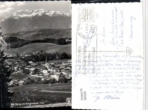 505559,Bad Häring Totale m. Sonnwendjoch Bergkulisse
