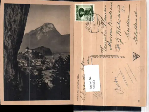505562,Kufstein Teilansicht m. Festung geg. Pending Bergkulisse