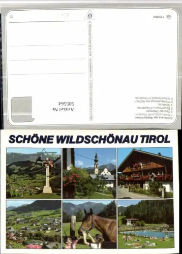 505564,Wildschönau Niederau Sessellift Bauernhaus Freibad Mehrbildkarte