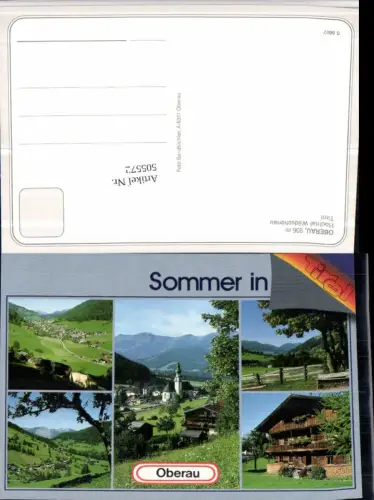 505572,Hochtal Wildschönau Oberau Totale Mehrbildkarte