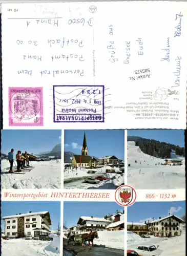 505575,Hinterthiersee b. Thiersee Kirche Skifahrer pub Alpine Luftbild 541
