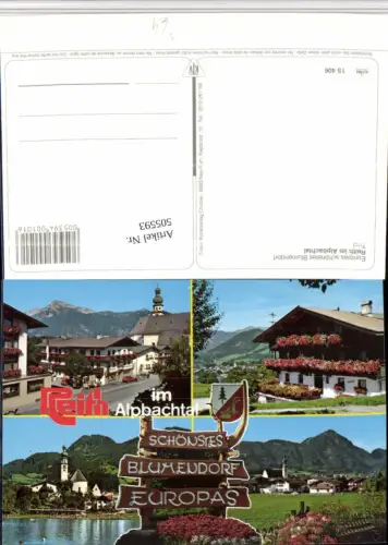 505593,Reith im Alpbachtal Totale Kirche Strandbad Mehrbildkarte