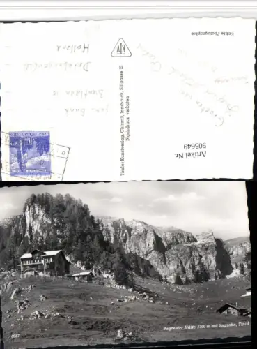 505649,Bayreuter Hütte Berghütte b. Münster m. Sagzahn Bergkulisse