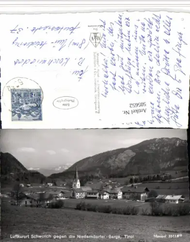 505652,Schwoich b. Kufstein Totale geg. Niederndorfer Berge Bergkulisse