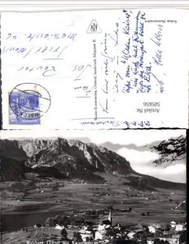 505656,Walchsee Totale m. Kaisergebirge Bergkulisse