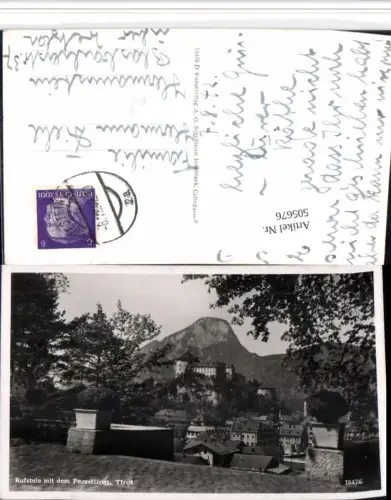 505676,Kufstein Teilansicht m. Festung geg. Pendling