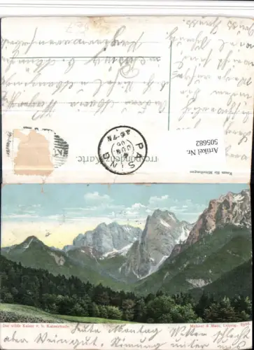 505682,Der wilde Kaiser v. b. Kaiserhofe b. Kufstein Bergkulisse