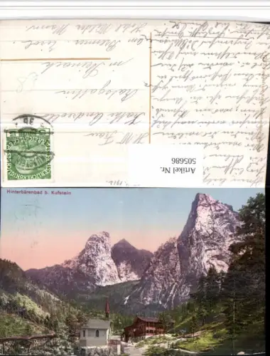 505686,Hinterbärenbad b. Kufstein Kapelle Bergkulisse
