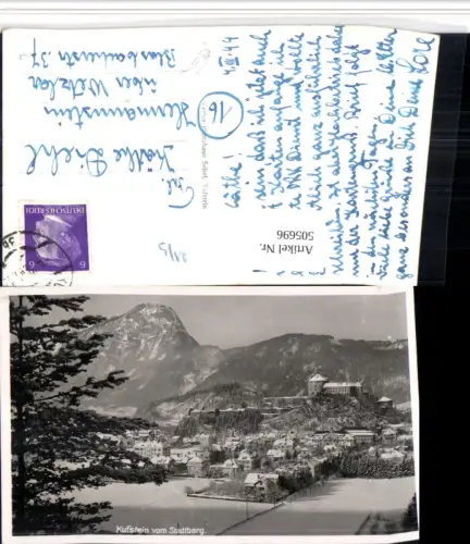 505696,Kufstein Totale vom Stadtberg Bergkulisse Winterbild