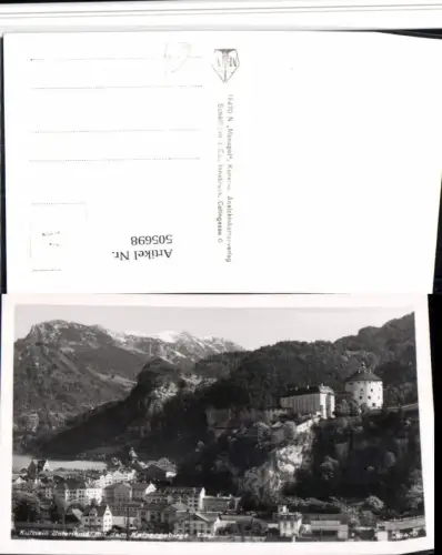 505698,Kufstein Teilansicht Bahnhof Festung m. Kaisergebirge Bergkulisse