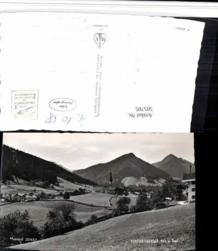 505705,Hinterthiersee b. Thiersee Totale Bergkulisse