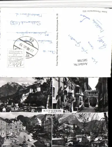 505708,Kufstein Totale Festung Auracher Löchl Mehrbildkarte pub Cosy 4070