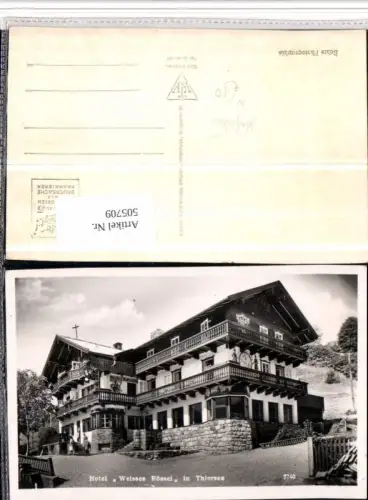 505709,Thiersee Hotel Weißes Rössel Rößl