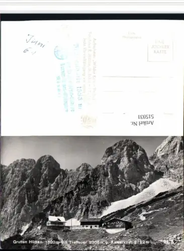 515931,Grutten-Hütten b. Ellmau m. Treffauer Bergkulisse