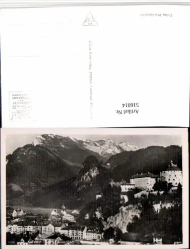 516014,Kufstein Teilansicht m. Festung geg. Kaisergebirge Bergkulisse