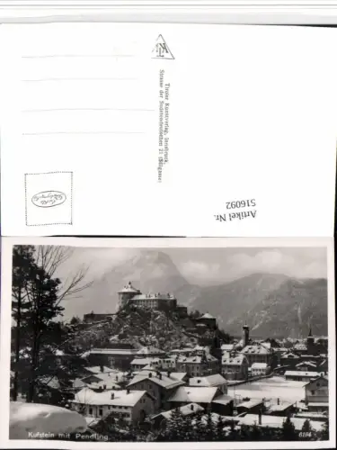 516092,Kufstein Teilansicht m. Festung geg. Pendling Winterbild