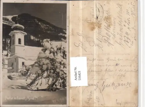 516421,Partie in Landl b. Kufstein Kirche Winterbild