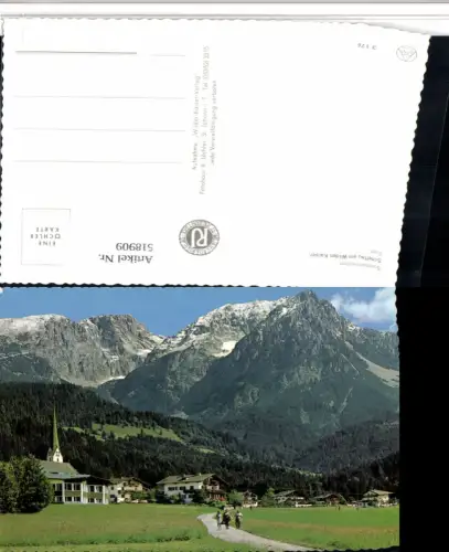 518909,Scheffau am Wilden Kaiser Teilansicht Bergkulisse