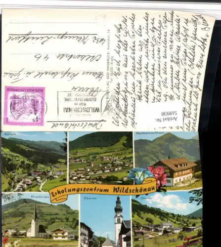 518930,Wildschönau Aufach Oberau Mehrbildkarte pub Risch-Lau