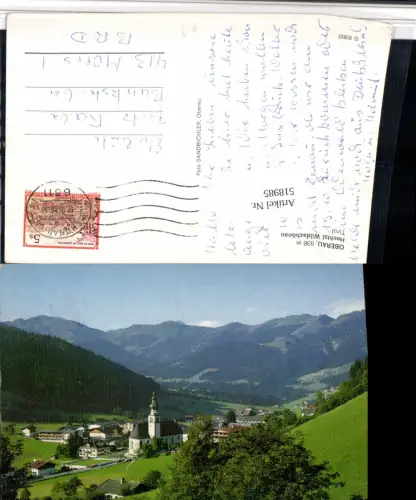 518985,Hochtal Wildschönau Oberau Totale Bergkulisse