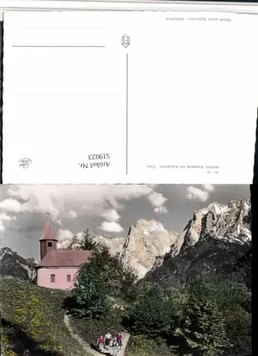 519023,Antoni-Kapelle im Kaisertal b. Kufstein Bergkulisse