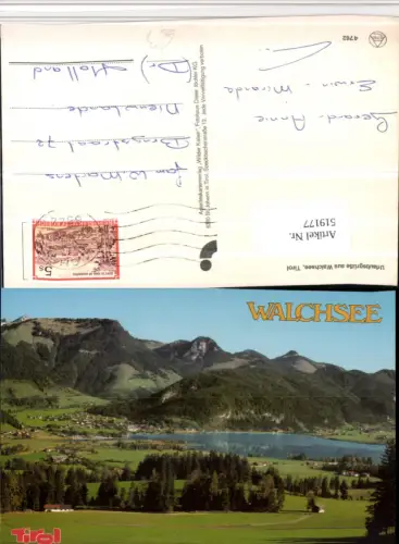 519177,Walchsee Totale See Bergkulisse