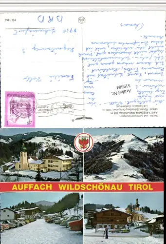 519384,Wildschönau Auffach Totale Mehrbildkarte pub Alpine Luftbild 1254