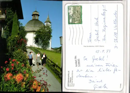 519935,Wildschönau Oberau Antoniuskapelle Kapelle