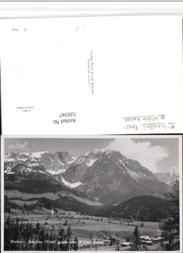520347,Blaiken Scheffau Totale geg. Wilden Kaiser Bergkulisse
