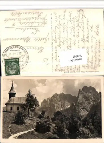 520361,Antoniuskapelle Kapelle b. Kufstein m. Wilden Kaiser Bergkulisse