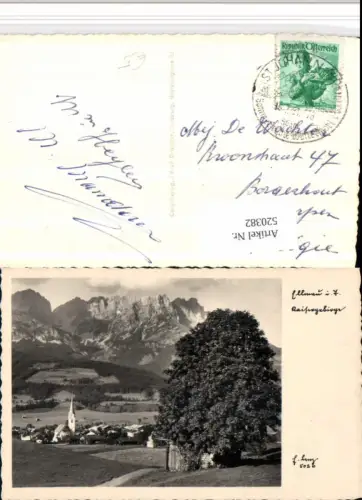 520382,Ellmau Totale m. Kaisergebirge Bergkulisse