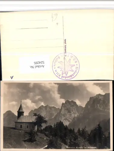 524295,Antonius-Kapelle im Kaisertal b. Kufstein Bergkulisse
