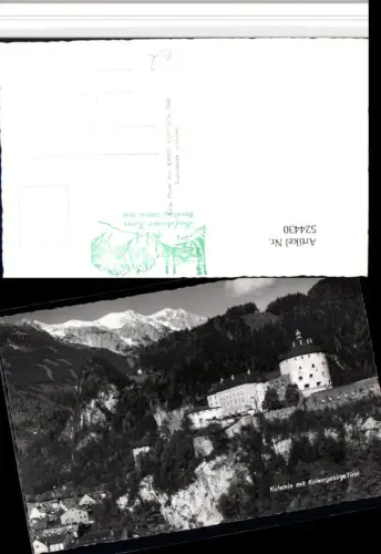524430,Kufstein Festung Geroldseck m. Kaisergebirge Bergkulisse