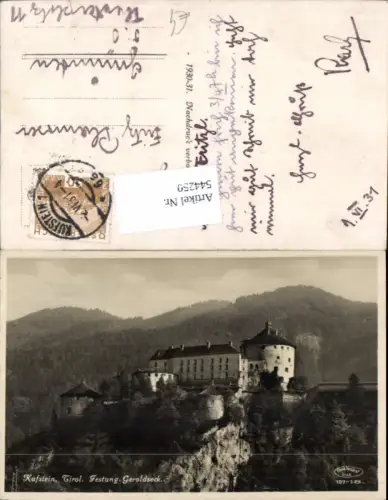 544250,tolle Foto-AK Kufstein Festung Geroldseck