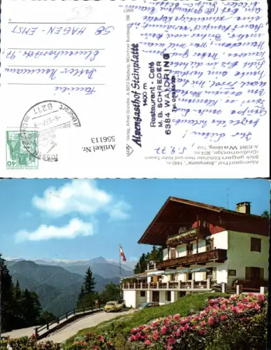 556113,Waidring Tirol Gasthof Steinplatte VW Käfer Oldtimer Auto
