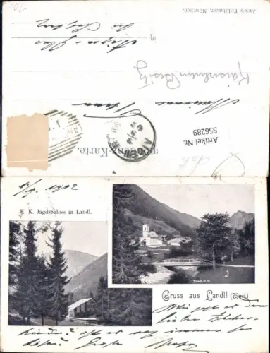 556289,seltene Gruß aus Landl bei Thiersee Kufstein K.K. Jagdschloss pub Jacob Feldbauer München