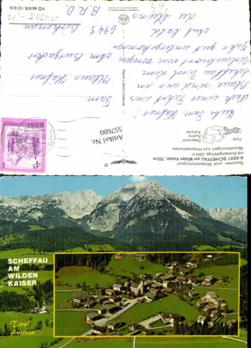557680,Scheffau am Wilden kaiser Fliegeraufnahme pub Alpine Luftbild FÖ 66876