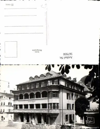 567930,Foto Ak Kufstein Hotel Egger pub Ant. Karg