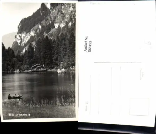 568193,Foto Ak Breitenbach am Inn Berglsteinersee Boot pub Ad. Künz