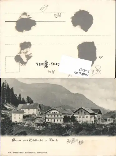 574287,Litho Wildbichl in Tirol 1902 Niederndorferberg