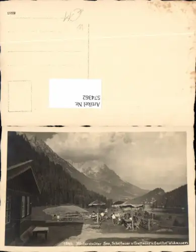 574362,Foto Ak Hintersteiner See Scheffauer u. Treffauer v. Gasthof Widauer Ellmau