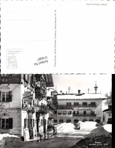 574387,Foto Ak Ellmau Winteransicht Gasthof Hochfilzer pub Cosy 4508