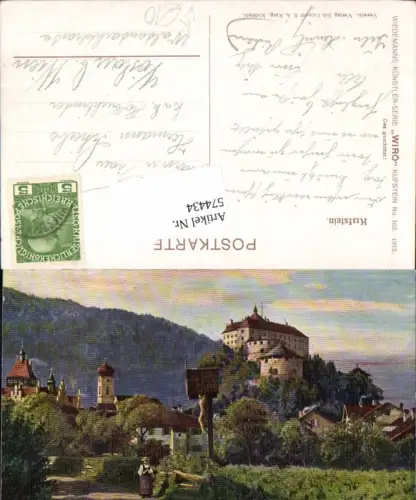 574434,Künstler AK Kufstein pub Wiro 102