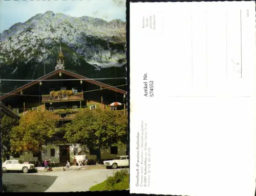 574552,Scheffau am Wilden Kaiser Gasthof Pension Maikircher Auto