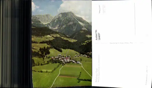 584097,Scheffau am Wilden Kaiser Kaisergebirge pub Luftaufnahme FÖ 4511