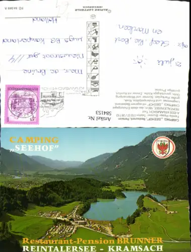 584153,Kramsach Reintalersee Camping Seehof pub Alpine Luftbild FÖ 64049 A