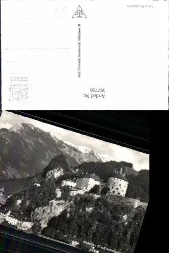597756,Foto Ak Kufstein m. Kaisergebirge Festung