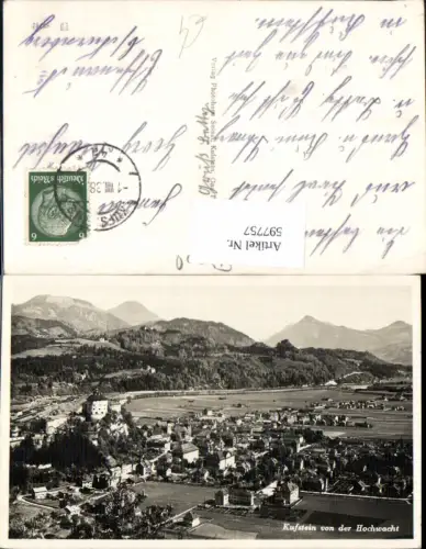 597757,Foto Ak Kufstein v. d. Hochwacht