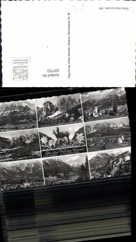 597765,Mehrbild Ak Um d. Wilden Kaiser v. St Johann bis Kufstein
