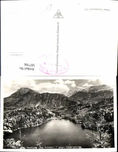 597766,Foto Ak Hechtsee b. Kufstein geg. Kaisergebirge